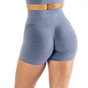 Pantalones cortos activos NCLAGEN, pantalones cortos deportivos para mujer, mallas sin costuras para gimnasio, Fitness, cintura alta, Control de barriga, pantalones elásticos para correr y YOGA