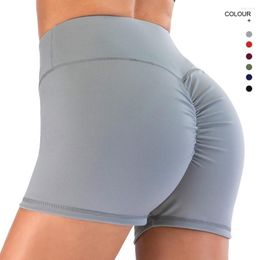 Shorts actifs sans couture pour les femmes Push Up Booty Workout Fitness Sports Short Gym Vêtements Yoga Hip Lifting Pantalon