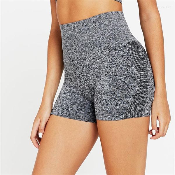 Pantalones cortos activos sin costuras ajustados pantalones de Yoga Hip Lift Fitness deportes Boxer cintura alta ejercicio ciclismo gimnasio correr mallas cortas