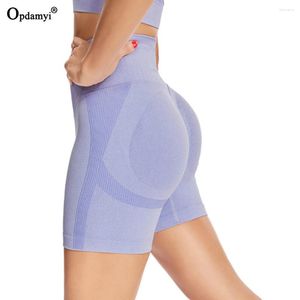 Pantalones cortos activos ajustados cintura alta Yoga deporte cadera Push Up mujeres Fitness correr Legging Control de barriga entrenamiento gimnasio sin costuras