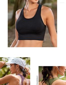 Active Shorts Sous-vêtements de sport Vêtements de fitness pour femmes GYM Bra High Suport 2023 Spring Summer Plus Size Training Push-up Running Tank