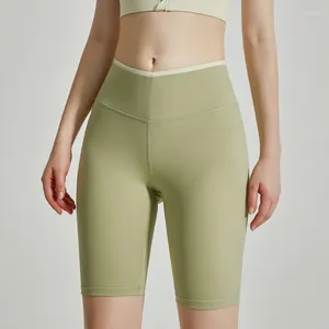 Short actif d'été, pantalon de Yoga aux couleurs assorties, vêtements d'extérieur pour femmes, taille haute, levage des hanches, fin, séchage rapide, serré, sport pour filles