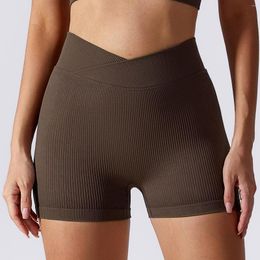 Actieve shorts Zomer Naadloze hoge taille Yoga Elasticiteit Sportlegging Dames Fietsen Billift Gym Cross