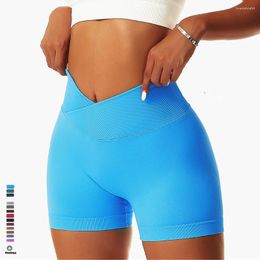 Pantalones cortos activos v Women Women Scrunch Scrunch Scrunch Booty High Wisted Lifting Gym Bugym