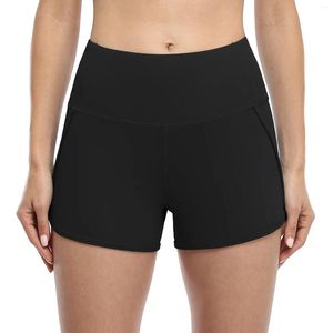 Shorts actifs féminins 2 en 1 Running With Pockets Workout Athletic Gym Yoga pour femmes