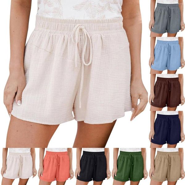 Shorts actifs femmes lâche décontracté couleur unie jambe large vêtements de nuit pour femmes ensemble Sexy