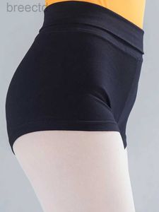 Actieve shorts dames balletdans shorts meisjes zwarte professionele dame leggings bokser broek voor dansende sport yoga nylon high tailed shorts d240426