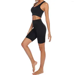 Actieve shorts Hoge trainingszakken voor dames Yoga Hardlopen Buik Controle Taille Vijfpuntig pak spandex Dames