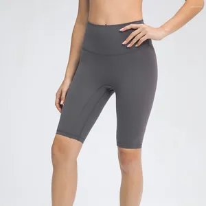 Shorts actifs High Taist Hidden Pocket Yoga 10 '' Workout Tummy Control Biker Running Gym Spandex Leggings