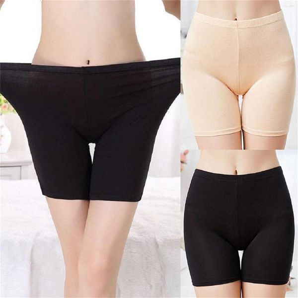 Pantalones cortos activos para mujer, mallas cómodas y transpirables antideslumbrantes de Color sólido, calzoncillos bóxer para vacaciones, calzoncillos para mujer para paquete de algodón