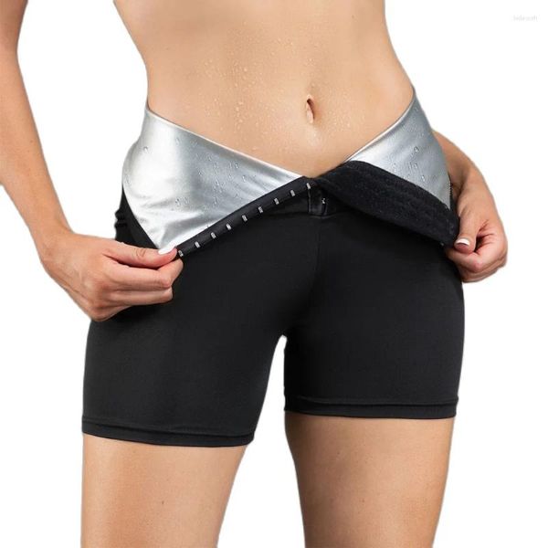 Pantalones cortos activos para mujer, deportes abdominales, Yoga, cintura alta, quema grasa, Fitness, gimnasio, ropa de entrenamiento