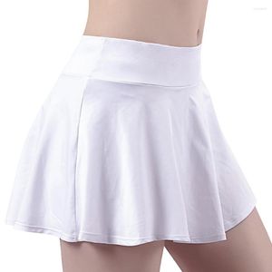 Shorts actifs femmes Yoga robe Fitness course pom-pom girls collants entraînement Tennis Gym sport Culottes bas vêtements de sport M