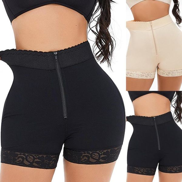 Pantalones cortos activos para mujer, bragas de cintura alta para levantamiento de cadera y Abdominal, mallas para esculpir el cuerpo posparto, bóxer, faja adelgazante BuLifter