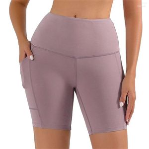 Short actif de Yoga Capris pour femmes, pantalon de cyclisme à poches serrées, taille haute, maille de levage des hanches, printemps/été