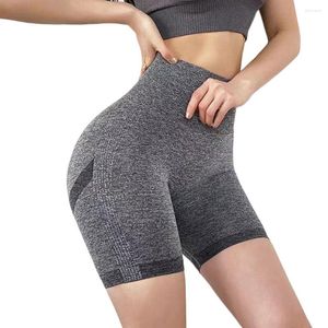 Shorts actifs Yoga Fitness Leggings Pantalons d'entraînement Résistant à la sueur Lavable Uni Vêtements de sport Vêtements de jogging polyvalents Noir