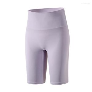 Pantalones cortos activos yoga ciclista de gimnasia con cintura alta 2023 fitness ciclismo pilates ropa de entrenamiento de ropa damas amarillo negro gris