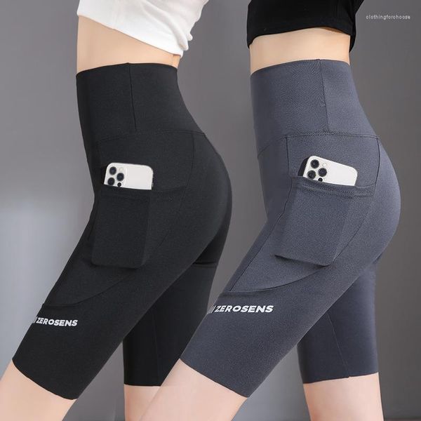 Active Shorts Yoga Legging Femmes Sport Court Taille Haute Fitness Collants Cyclisme Athlétique Gym Running