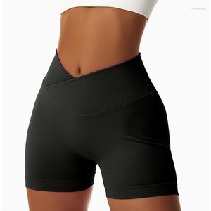 Pantalones cortos activos para Yoga para mujer, mallas Push Up de LICRA y LICRA para entrenamiento de glúteos, ropa deportiva corta para gimnasio, 2023