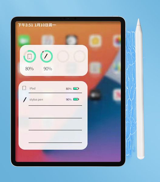 Stylets actifs pour Apple iPad avec stylet magnétique sans fil de 2e génération pour écrans tactiles dessin Tablet pro 11 12. 9 pouces