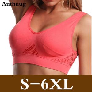 Sous-vêtements actifs Aiithuug 6xl Raceback Sports Bra pour femmes - Bra de sommeil confortable