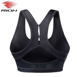Sous-vêtements actifs Rion Top Women Sports Sports Bra Running Yoga Crop Top Workout Gym Fitness Sport Bra High Impact Padded Sous -wear Vest Tank D240508