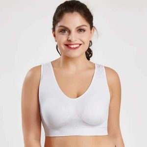 Sport de sous-vêtements actifs Bras Femmes Bra sans couture avec coussinets Yoga Balette Push Up Brassiere Gest Wireless D240508