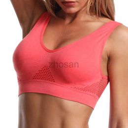 Bras de sports de sous-vêtements actifs pour les femmes yoga plus grande taille dames coton bralette jer top sous-vêtements rembourrés fitness running brassiere d240508