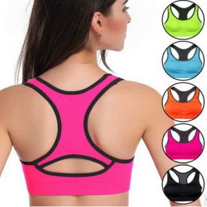 Sous-vêtements actifs Women Sport Bras Sexe Sexicless Yoga Shirts Sport Bra Top Bra Push Up for Sports Sleep Fitness Clothing 5 Color D240508