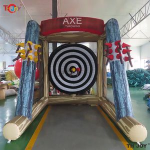 Activités Compétition Gonflable Hache Lancer Jeux Carnaval Sports Athlétique Cible Tir Lancer Lancer Fléchettes Cage Collante