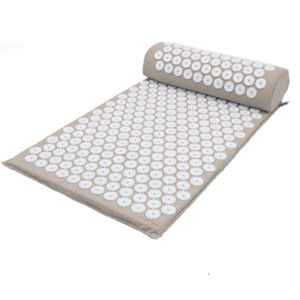 Tapis d'acupression Sensi, ensemble d'oreillers de Massage, applicateur Kuznetsovs pour le cou, les pieds, le Yoga, avec aiguille, coussin de massage du dos, 240307