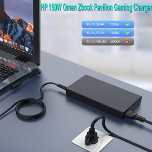 Adaptateur 150W 7.7a Charger pour HP ZBook 15 Studio Créer Fury G3 G4 G5 G6 G7 G8, Omen Pavilion Gaming 17, Slim Smart AC Adaptateur