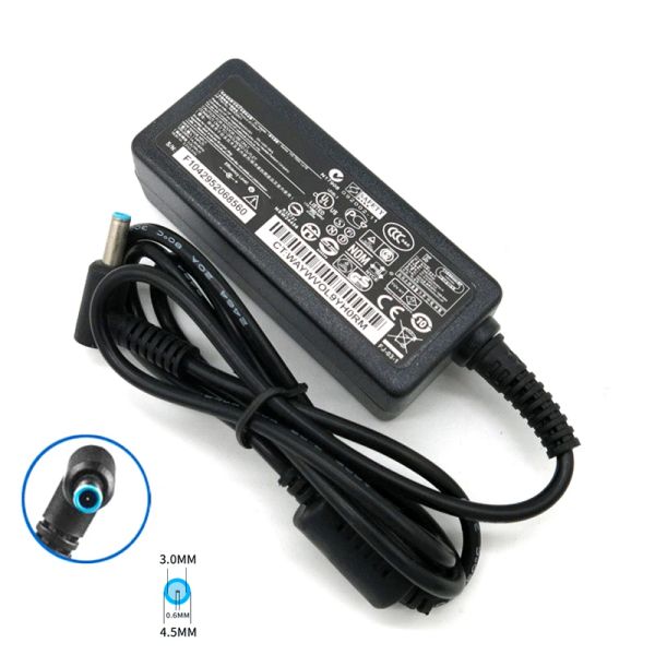 Adaptateur 19.5V 2.31A 45W CHARGER ADAPTER POWER ADAPTER POWER POUR HP PAVILION 15P066US / G6U18UA 740015003 741727001 740015002 4,5 * 3,0 mm