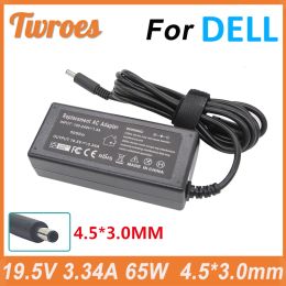 Adapter 19.5V 3.34A 65W 4.5*3,0 mm voor Dell Adapter Charger Inspiron 15 5558 3551 3552 5551 5559, Laptop AC -adapter Notitieboek Voedingsvoorziening