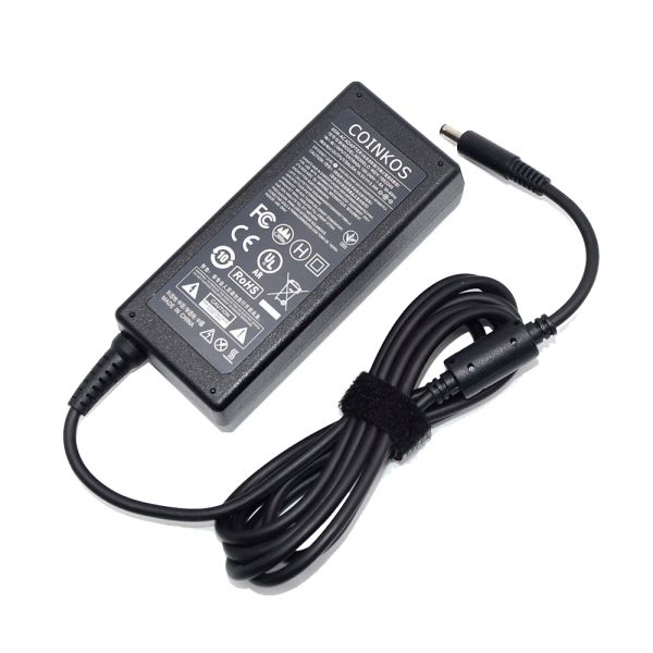 Adaptateur 19.5V 3.34A 65W Chargeur d'ordinateur portable adaptateur AC pour Dell 04H6VH 070VTC 0YTFJC 44PV8 0X9RG3 0KXTTW RFRWK 0JHJX0 Alimentation 4.5x3.0