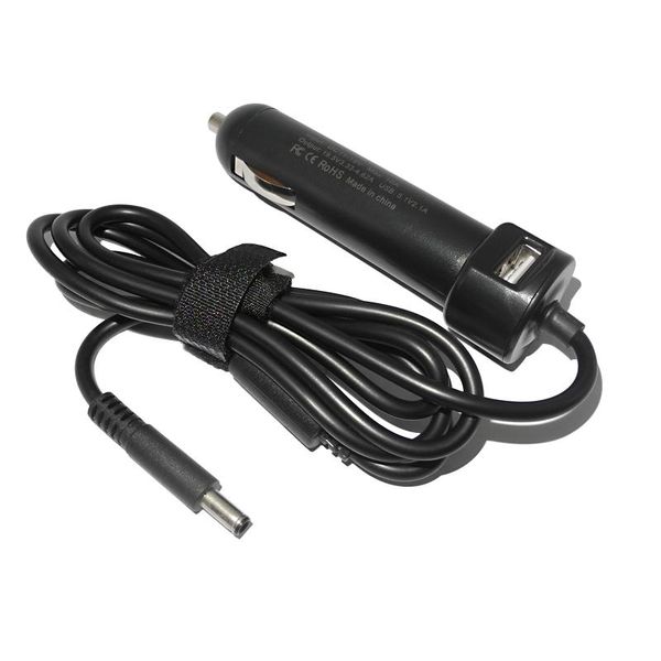 Adaptador 19.5V 3.34A 65W DC Cargador de cargador de automóviles de la computadora portátil para Dell Inspiron 11 3147 13 7347 15SR1528B 15 5555 Vostro 15 3568