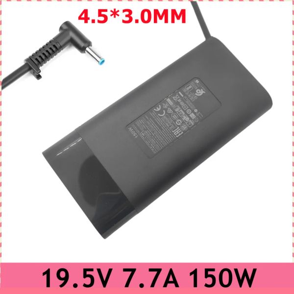 Adaptador 19,5 V 7,7 A 150 W cargador de CA delgado para HP OMEN 15 17 Pavilion 15 17 Laptop Zbook 15 G3 G4 G5 G6 TPNCA11 TPNDA09 L32661001 917649