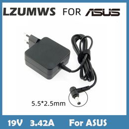 Adapter 19V 3.42A 65W 5.5x2.5mm AC LADER LAPTOP -ADAPTER ADP65DW VOOR ASUS X450 X550C X550V W519L X751 Y481C Voeding