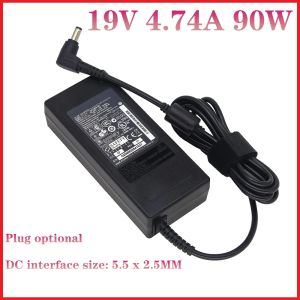 Adapter 19V 4.74A 90W 5.5*2,5 mm Laptop AC -adapter Voedingslader voor ASUS K501UX Q550L A450VC K751L X53E X551M X555LA K550D