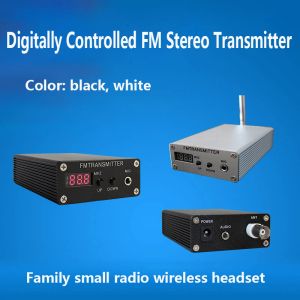 Adaptateur 1MW PLL STEREO FM TRANSPORTS MP3 Mini Station de radio 87109MHz avec fil de bouclier de l'adaptateur de puissance