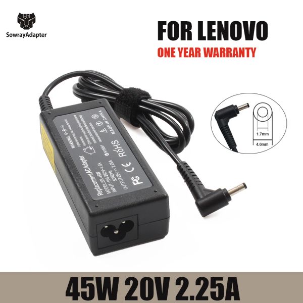 Adaptateur 20V 2.25A 45W 4.0 * 1,7 mm CHARGER ADAPTER ACTER POUR LENOVO YOGA 310 510 520 710 MIIX5 7000 AIR 12 13 IDEDPAD 320 100 110 N22 N42