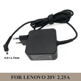Adaptador 20V 2.25A 45W 4.0*1.7 mm Adaptador de potencia de laptop para Lenovo Charger IdeaPad 100 100s Yoga310 Yoga510 Adaptador de CA Cargador ADL45WCC
