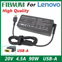 Adapter 20V 4.5A 90W USB -laptopladeradapter voor Lenovo IdeaPad G700 G710 Voedingsvoorziening ADLX90NLC3A/ADP90XD B/IDEEPAD G500/PA190072