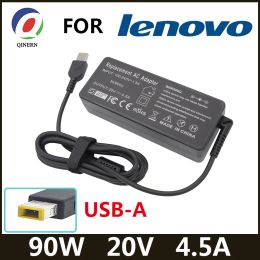 Adaptateur 20V 4.5A 90W PIN USB OTAPB03 Chargeur d'ordinateur portable pour Lenovo Thinkpad x1 Ultrabook B40 G50 M4400 M4450 Z50 Z505 Essential G400S G405S