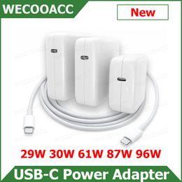 Adaptateur 30W 61W 87W 96W PD USBC Ordinateur d'ordinateurs portables Adaptateur d'alimentation TYPEC pour MacBook Pro Retina 12 pouces 13 pouces 2016 2019 Bar tactile