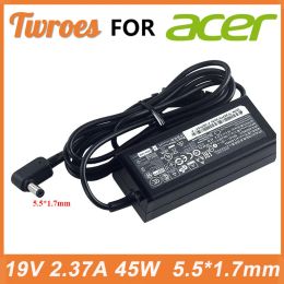 Adaptateur 45W 19V 2,37 a, 5.5x1.7MM, chargeur pour ordinateur portable, série Acer Aspire 3 A31431 A515513509 E5573516D