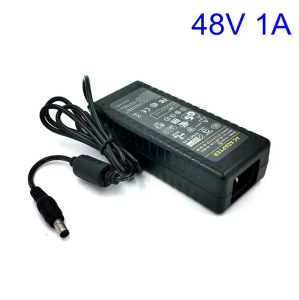 Adaptador 48V 1A AC DC adaptador cargador para 5050 3528 luz LED CCTV 48V1A adaptador de fuente de alimentación conmutada 5,5*2,5/2,1mm