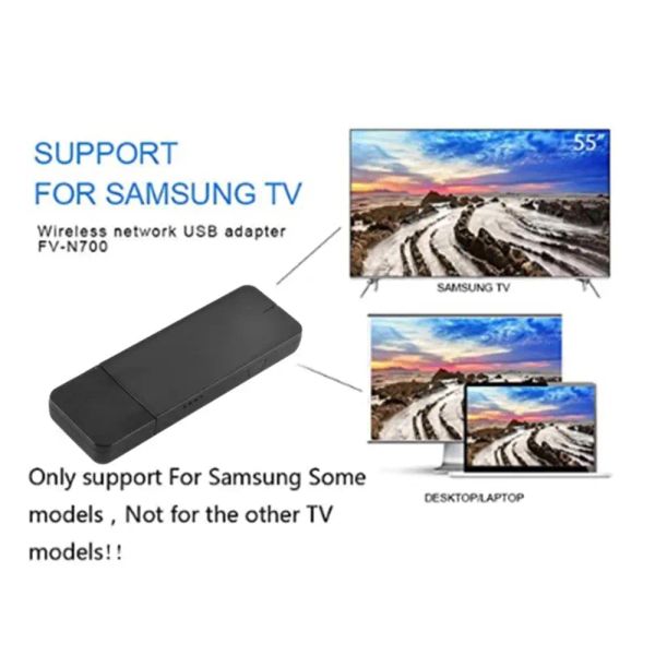 Adaptateur 5G 300Mbps Adaptateur WiFi sans fil WLAN LAN ADAPTER USB PC PC récepteur audio WiFi pour Smart TV Samsung WIS12ABGNX WIS09ABGN