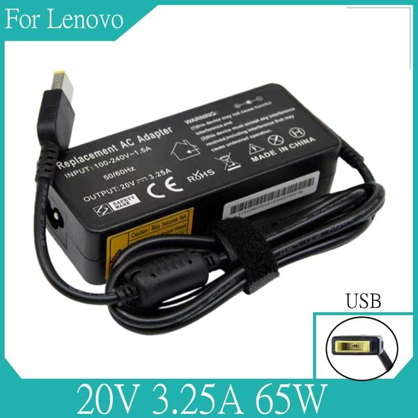 Adaptateur AC Adaptateur Alimentation pour Lenovo IdeaPad G5070 G7070 Z4070 Z5070 Z5075 Z7080 Charger d'ordinateur portable 20V 3.25A 65W