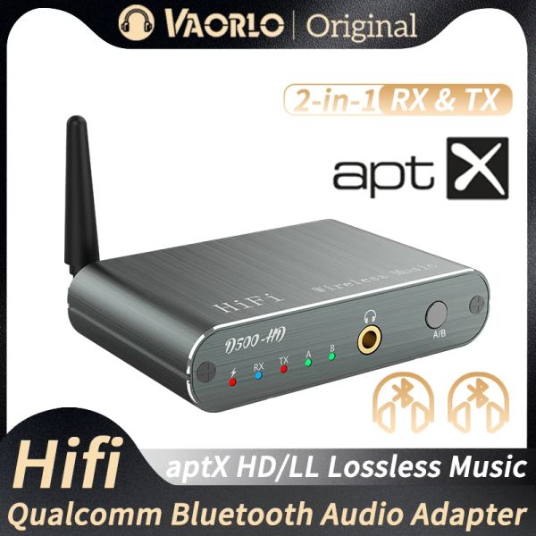 Adaptateur APTX HD / LL récepteur d'émetteur audio Bluetooth 3,5 mm AUX TYPEC Multipoint Dual Stream Cdquality Sound HiFi Wireless Adaptateur