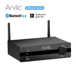 Adaptateur Arylic BP50 Bluetooth stéréo APTX HD Préamplificateur audio récepteur 2.1 Channel Mini Class D AMP intégré pour les haut-parleurs à domicile
